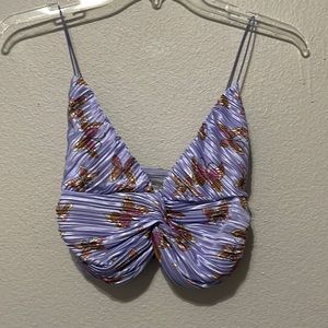 URBAN OUTFITTERS LAVENDER CROP TOP